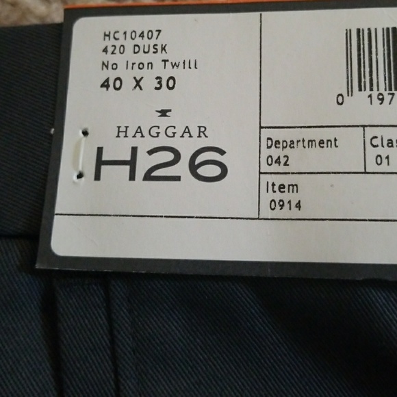 Haggar H26 Mens Pants - 40x30 - Picture 5 of 6